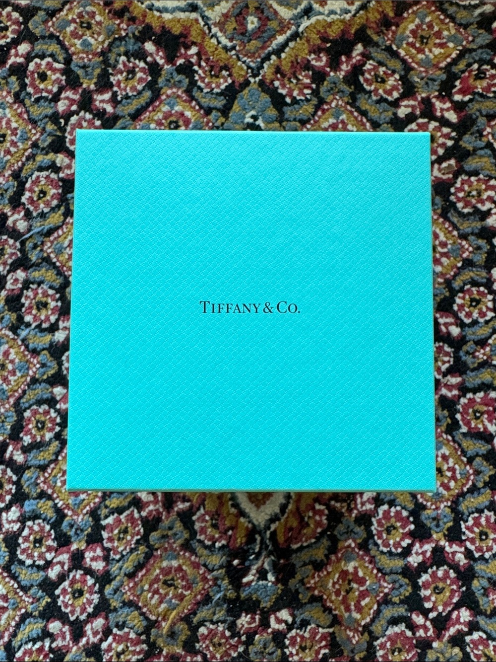 Tiffany & Co. Robin's Egg Blue Square Presentation Box